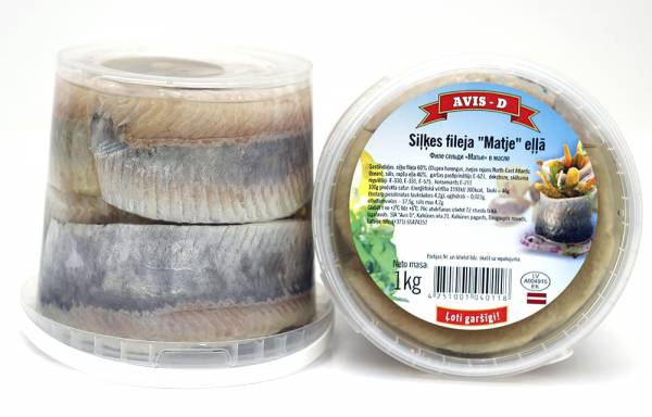 Herring fillet ”Matje” in oil 1kg