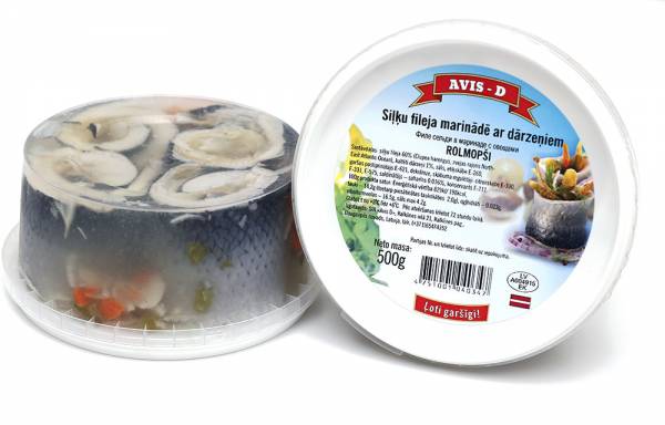 Marinated rollmops with vegetables 500g